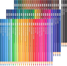 80 Colored Pencils, Soft Core Color Pencil Set for Adult Coloring Books Artist.. Colored Pencils price