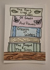 ACEO Art Card Original Watercolor And Ink "Mysteries" 1/4 Pastel Book Study Pastel Paint price