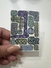 ACEO Abstract “pastel Zentangle” Original Painting 2.5”x3.5”  Malish Design Pastel Paint price