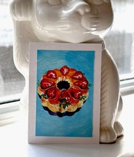 ACEO *Art print of Original Oil Pastel cake drawing (2.5x3.5 inches) Pastel Paint price