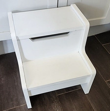 Child Step Stool KidKraft 2 Steps White Kids 14" x 14.5" x 15" Bathroom Kitchen Baby Step Stool price