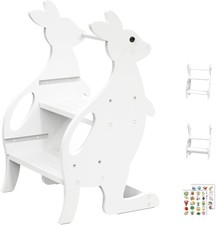Wooden Learning Tower Step Stool for Toddlers,Adjustable Height with Safety Rail Baby Step Stool price