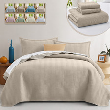 Twin Quilt Bedspread Set Soft Lightweight Reversible Coverlet for Twin Size Bed Bedspread & Bedspread Set price