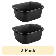 Dishpan Basin Dish Plastic Wash Food Kitchen Storage Box 18 Qt Black Tub Laundry Dishes price