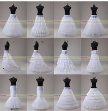 White Wedding Ball Gown Hoop/Hoopless/Mermaid Fishtail Crinoline Petticoat Slips Petticoat price
