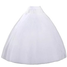 Hoopless Petticoat Crinoline Underskirt Skirt 8 Layers Floor Length Ball Gown Petticoat price