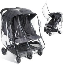 Double Stroller Rain Cover, Universal Stroller Cover for Side by Side Bouncer Rain Cover price