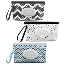 3 Pack Baby Wipes Dispenser Portable Wet Wipe Dispenser Bag Reusable Travel Baby Baby Wet Bag price
