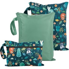 Wet Bag for Swimsuit - 2 Pack Waterproof Wet Dry Bag for Clothes - Baby Diape... Baby Wet Bag price