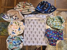 Adjustable Swim diapers, Snap, Toddler 2T/3T/4T - 3 hats & zipper wet bag Lot Baby Wet Bag price