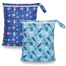 2Pcs Waterproof Wet Dry Bags 16x20 inch Wet Bag for Baby, Swimsuit, Cloth Dia... Baby Wet Bag price