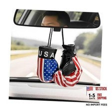 1 Pair Mini Boxing Gloves for Car Mirror, Auto Mirror Hanging Gloves with Usa Unisex Gloves price