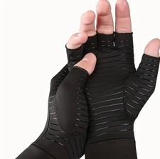 Copper Arthritis Compression Gloves Hand Support Pain Relief Joint Self Care US Unisex Gloves price