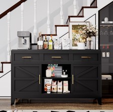 Dish cabinet with drawers, coffee bar counter, kitchen storage cabinet Kitchen Cabinet / Furniture price