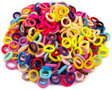 350 PCS Multicolor Cotton Hair Ties – Small Baby Hair Elastics for Kids and Girl Baby Hair Band price