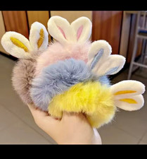 Cute Plush Baby Hair Rubbe Cartoon Bunny Ears Girl Elastic Hair Accessories. Baby Hair Band price