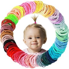 200PCS Small Hair Ties,No Crease Baby Hair Ties,Elastic Hair Ponytail Holder Hai Baby Hair Band price