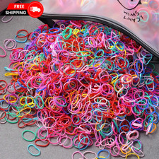 Toddler Hair Ties 2000Pcs Small Elastic Rubber Bands Baby Girls Kids Colorful US Baby Hair Band price