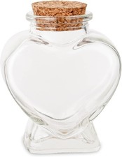 1PCS Empty Mini Glass Heart-Shaped Bottles with Cork Stoppers, Decorative Glass Decorative Bottle price