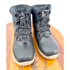 Columbia Buga Boots Kids 12 Black Waterproof Winter Lace Ups Lined Gorpcore Boys' Boots price