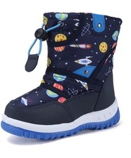 Boys Winter Snow Boots Faux Fur Lined Warm Mid Calf Outdoor Ski Boots Boys' Boots price