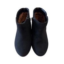 Cat & Jack Faux Suede Ankle Booties, Black, Toddler Girls US Size 6 Baby Boots price