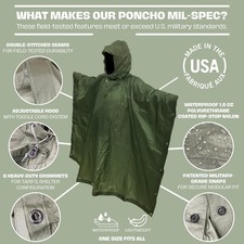 Green Military Poncho ORC Industries Mil-Spec Poncho price