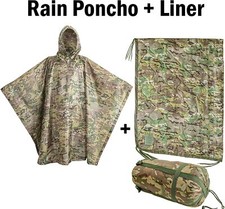 USGI Industries -Rain Poncho and Poncho Liner Bundle.  (OCP / Multicam) Poncho price