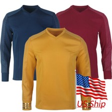 Strange New Worlds Captain Pike Gold Uniform Startfleet Spock Blue Red Shirts Men's Costume price