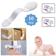 10 Pcs Baby Kids Safety Lock Box Drawer Cupboard Cabinet Fridge Door Child Proof Baby Drawer Lock price