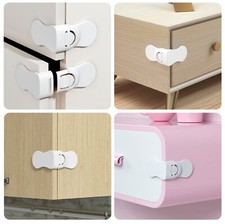8 PCS BABY SAFETY DRAWER LOCK CABINET DOOR LOCKS SECURITY SAFETY BUCKLE CHILDREN Baby Drawer Lock price