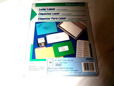 Avery Pres- A-ply Laser Labels Box of 3000 New in Package Address & Label Software price