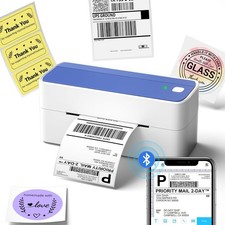 Phomemo Thermal Label Printer Bluetooth 4x6 Shipping Label for Royal Mail lot US Address & Label Software price