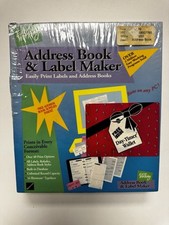 Easy Working Address Book & Label Maker Factory Sealed Vintage DOS Floppy Disk Address & Label Software price
