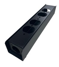 PB1E-2X2DUP-BK Steel Project Box 10-5/8" x 1-7/8" x 1-5/8" 2) D Punch and 2) AC Project Box price