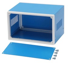 Electronic Enclosures Blue Metal Enclosure Project Case DIY Box Junction Project Box price