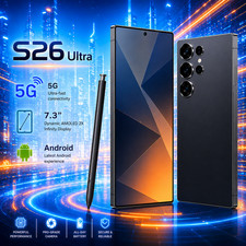Smartphone Android  S26 Ultra 5G Global Unlocked New 7.3" Cellphone Dual SIM Outlet-Display Mobile Phones price