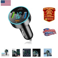 PD + QC3.0 USB C Car Charger for Rapid Charging of All Smartphones - 4 Ports Outlet-Display Mobile Phones price