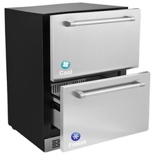 Undercounter Refrigerator  Freezeer 24" Built-in 2 Drawer Fridge Chill Freezer Built-in Freezers price