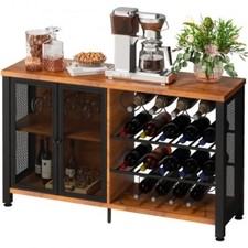 VEVOR Wine Bar Cabinet with Removable Wine Rack, Wine Table for Liquor with Glas Wine Cabinets price