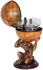 33" Globe Bar Wine Cabinet Atlas Wine Bar Stand Bottle Shelf Liquor Storage US Wine Cabinets price