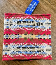 Pendleton 100% Merino Wool Cowl Scarf Neck Warmer With Fleece Lining Aztec Print Women's Neck Warmer price