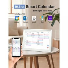 10.1 Inch Digital Photo Frame Digital Calendar Chore Chart WiFi White Open Box Digital Photo Frames price