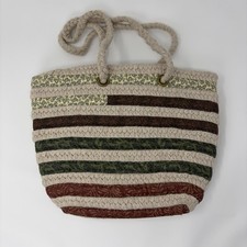Island Alpaca Company Martha’s Vineyard Rope Tote striped Boho Market Bag Women's Beach Bag price