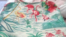 Vintage Canvas Flamingo Zip Closure Beach Bag Women's Beach Bag price