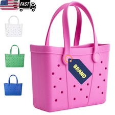 Women's Waterproof EVA Mini Beach Tote Bag, Pink Women's Beach Bag price