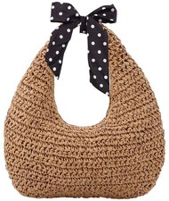 YouNuo Straw Bag for Women, Handmade Summer Beach Tote Purse with Zipper, Raffia Women's Beach Bag price