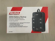 NEW UltraTech 350VA Battery Backup UPS Surge Protector 6 Outlet Power Supply Uninterruptible Power Supplies (UPS) price