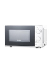 0.6 Cu Ft Microwave, 6 Power Levels, Timer, Mechanical Dial, Grip Handle, White Home Appliances Package price