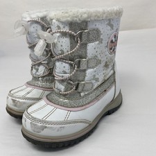 Totes White Winter Snow Boots Kids Size 9T Toddler Bambawhite Bamba MSRP $55 Unisex Kids' Booties price
